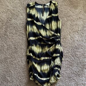 Witchery Black and Yellow Striped Dress